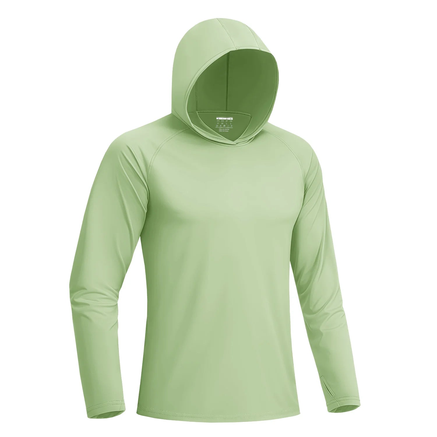 Camiseta Masculina com Capuz — Proteção Solar UPF 50+, Manga Longa e Secagem Rápida