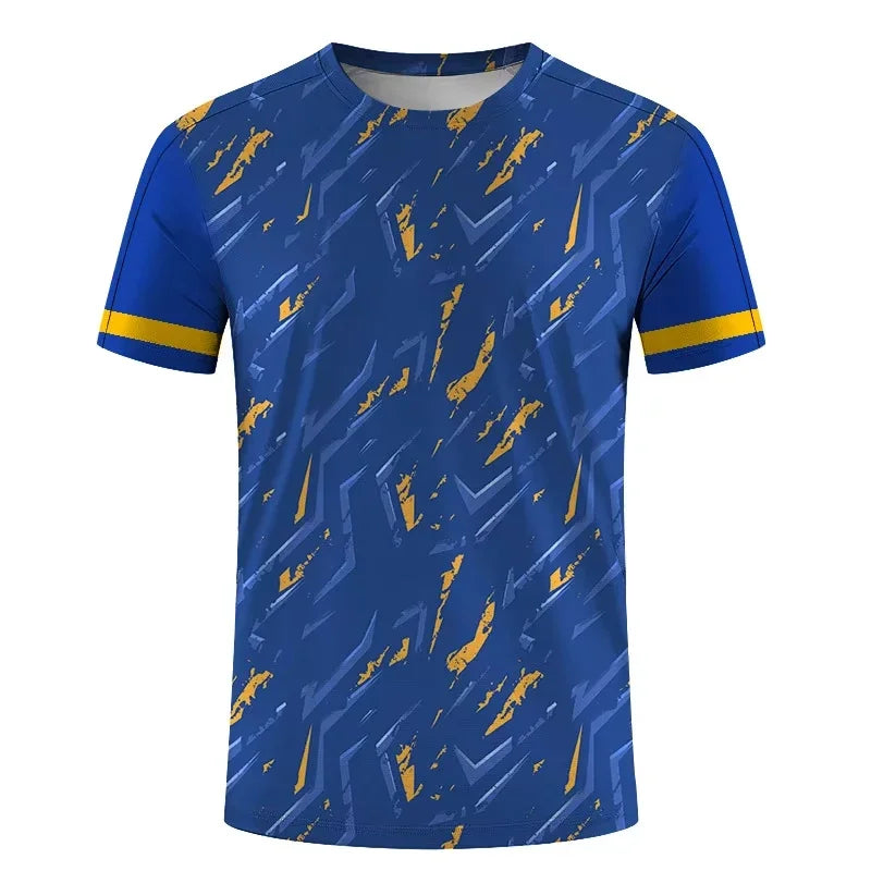 Simple Fashion Sports T-shirts For Men Summer Outdoor Short Sleeve 3D Printed T Shirts Casual Loose Running Fitness Tees Tops