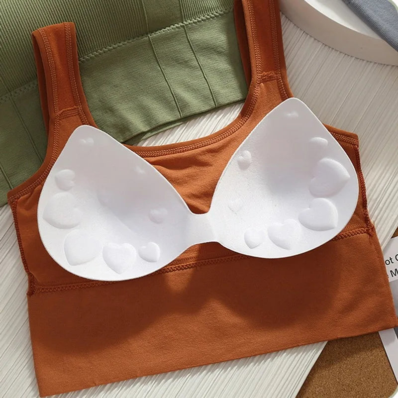 Sutiã Esportivo Respirável Anti-Suor Fitness Top Feminino Sem Costura Yoga Sutiã Shockproof Crop Top Push Up Sutiã Esportivo Top de Ginástica