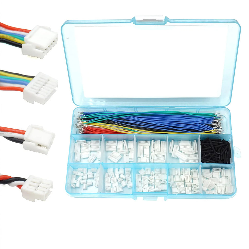 Kit de Conectores JST-XH 2,54mm Macho/Fêmea e Cabo