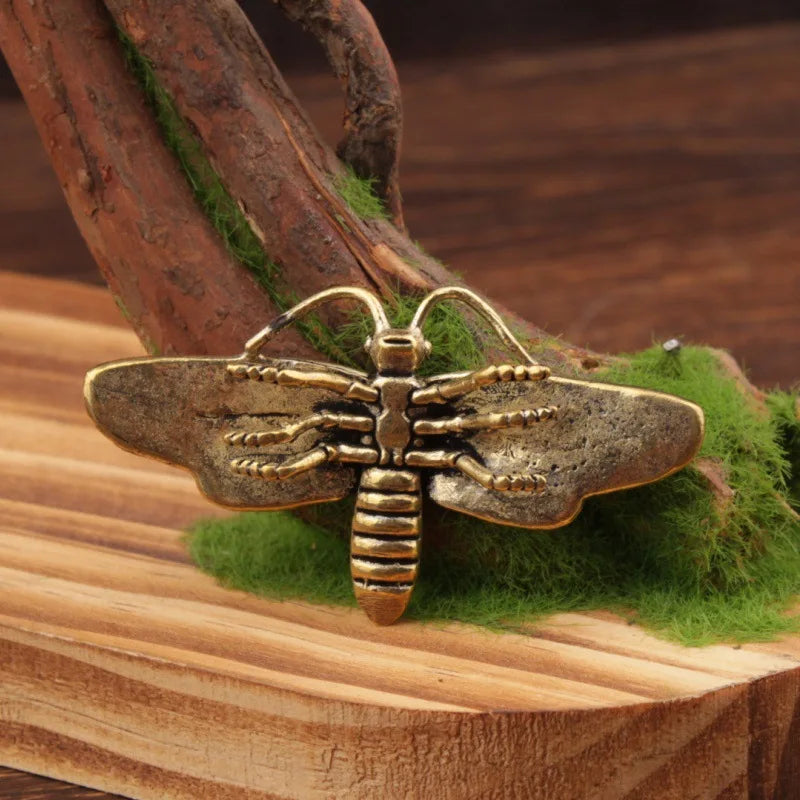 Estatueta de Borboleta Retrô em Latão, Ornamento de Decoração para Casa, Artesanato de Decoração de Casa, Estátua de Borboleta para Decoração de Casa
