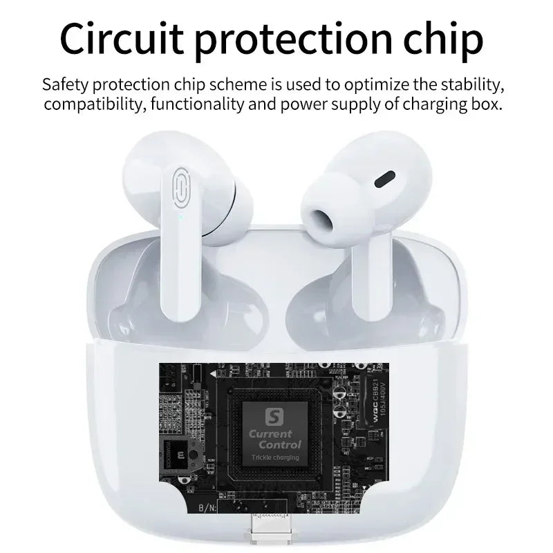 Fone de Ouvido Bluetooth TWS Air Pro Sem Fio Cancelamento de Ruído Fone de Ouvido Bluetooth Touch Control
