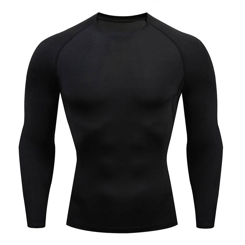 Camiseta Bodybuilding Manga Longa — Compressão e Performance