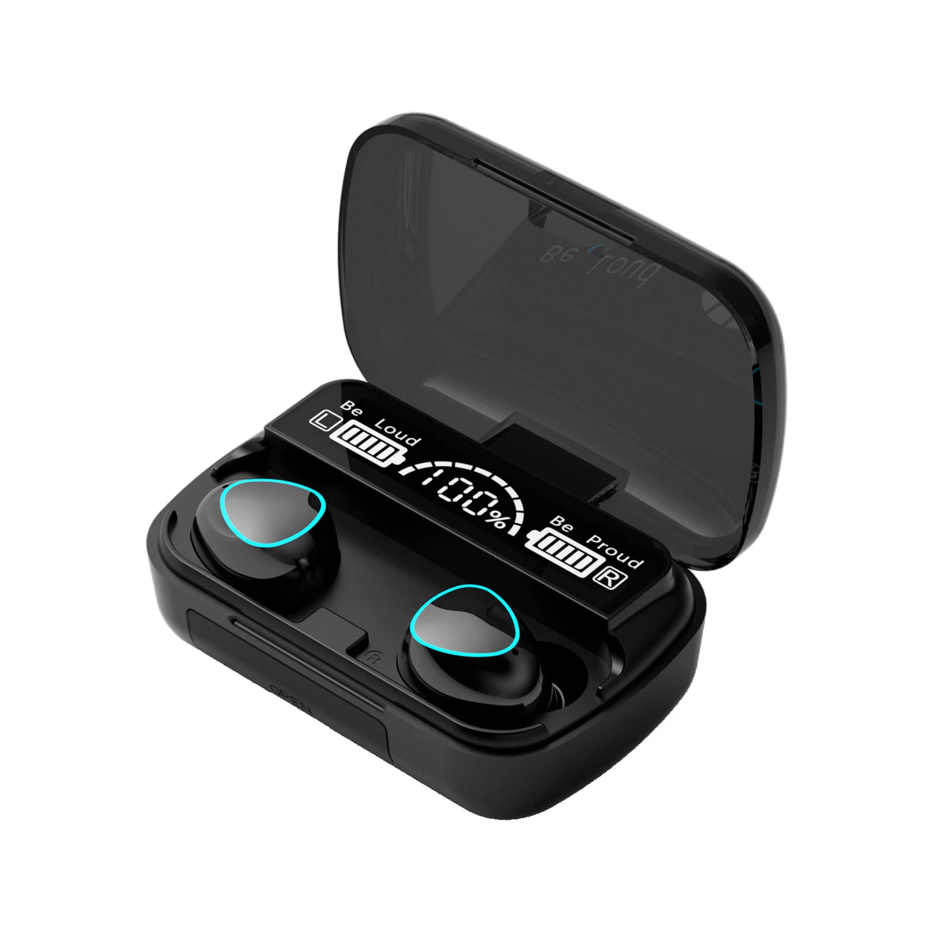 Fone de Ouvido M10 sem Fio, Chegada Recente, Alta Qualidade, Som Perfeito, Fones Esportivos, para Jogos e Música, Bluetooth com Power Bank