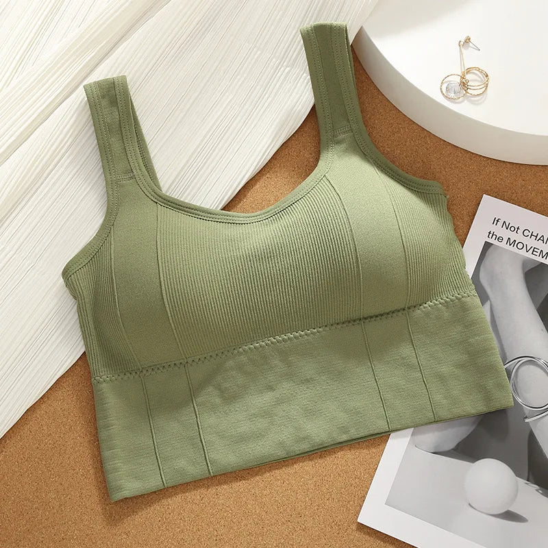 Sutiã Esportivo Respirável Anti-Suor Fitness Top Feminino Sem Costura Yoga Sutiã Shockproof Crop Top Push Up Sutiã Esportivo Top de Ginástica