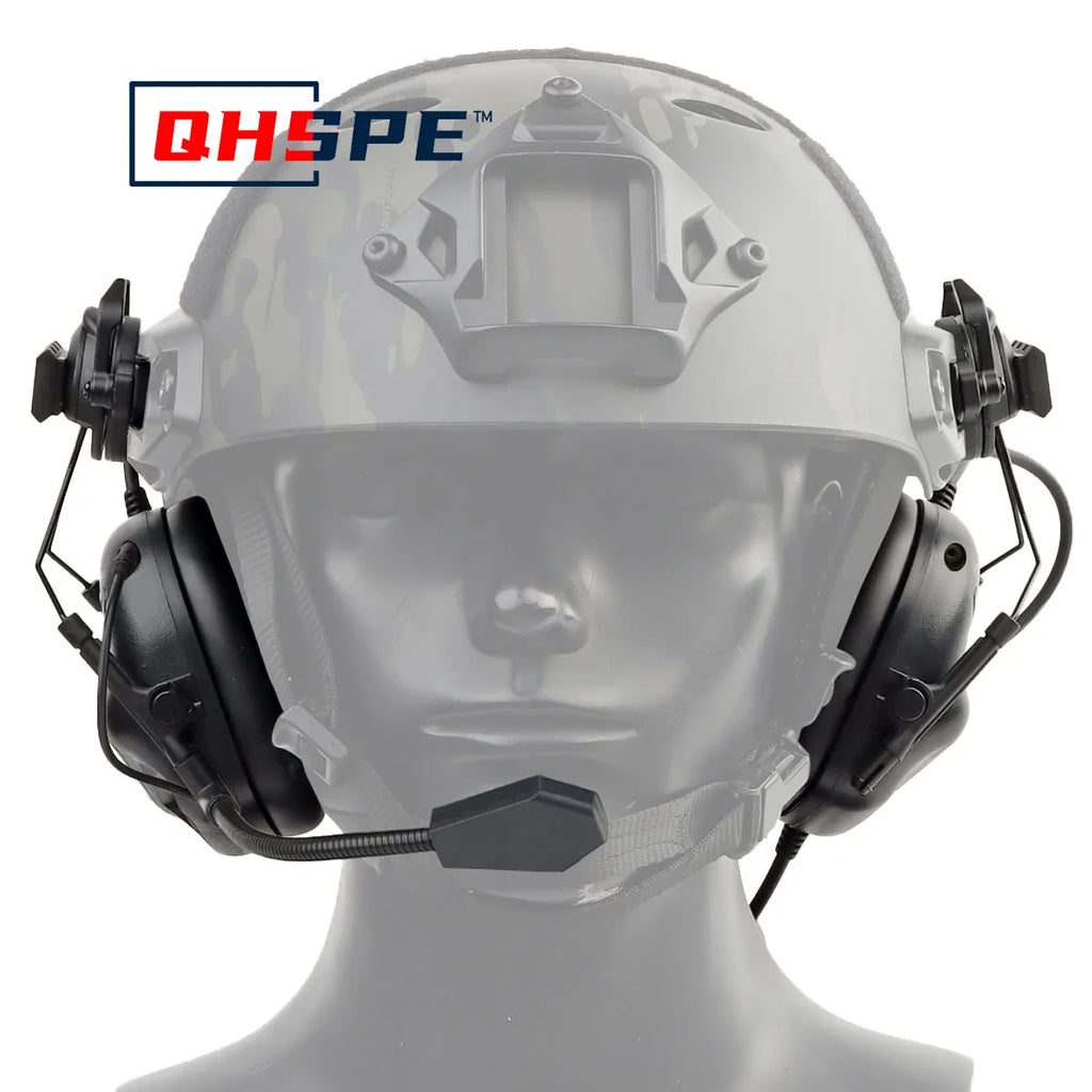 Novo headset montado em capacete Versão com cancelamento de ruído sem ruído do chip tático de quinta geração do núcleo do headset