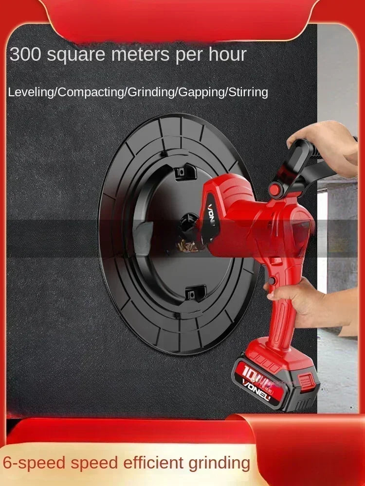 110V/220V Multi-Functional Cement Mortar Smoothing Machine Lithium Wall Putty Trowel Hand-Held Electric Grinding Polisher  CL