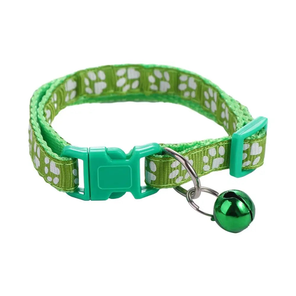 Colar para Gato Estampa de Pata Sininho Pequeno Lindo Fácil de Usar Acessórios de Higiene para Gato