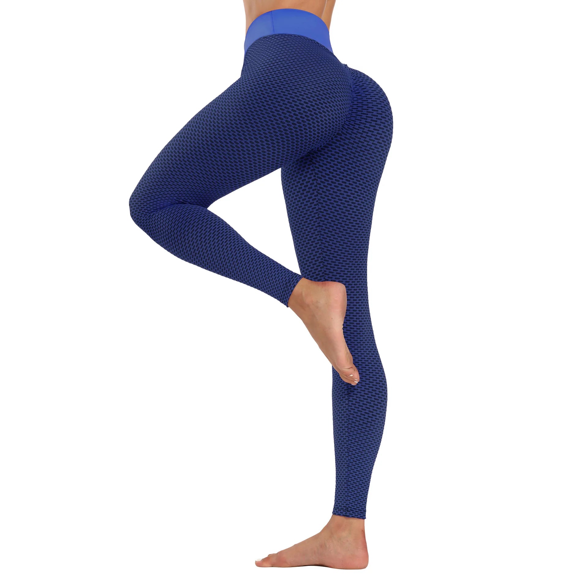 Legging Fitness Feminina De Cintura Alta Para Academia De Ginástica E Yoga Com Efeito Levanta Bumbum
