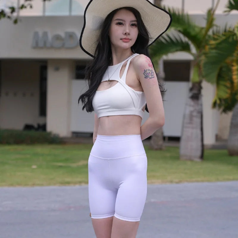 Sexy Hollow Sports Bra Gym Woman Push Up High Impact Shockproof Underwear Naked Fitness Crop Top Mujer Workout Women's Yoga Bras