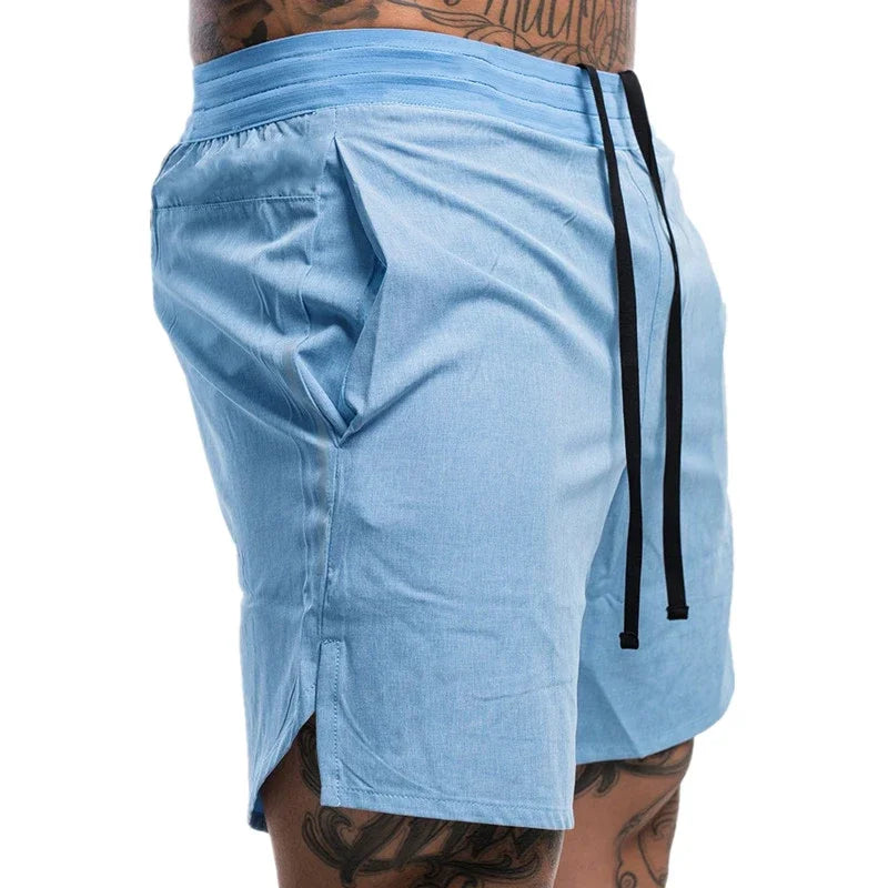 Brand Men Fitness Bodybuilding Gyms Workout Shorts Man Summer Male...