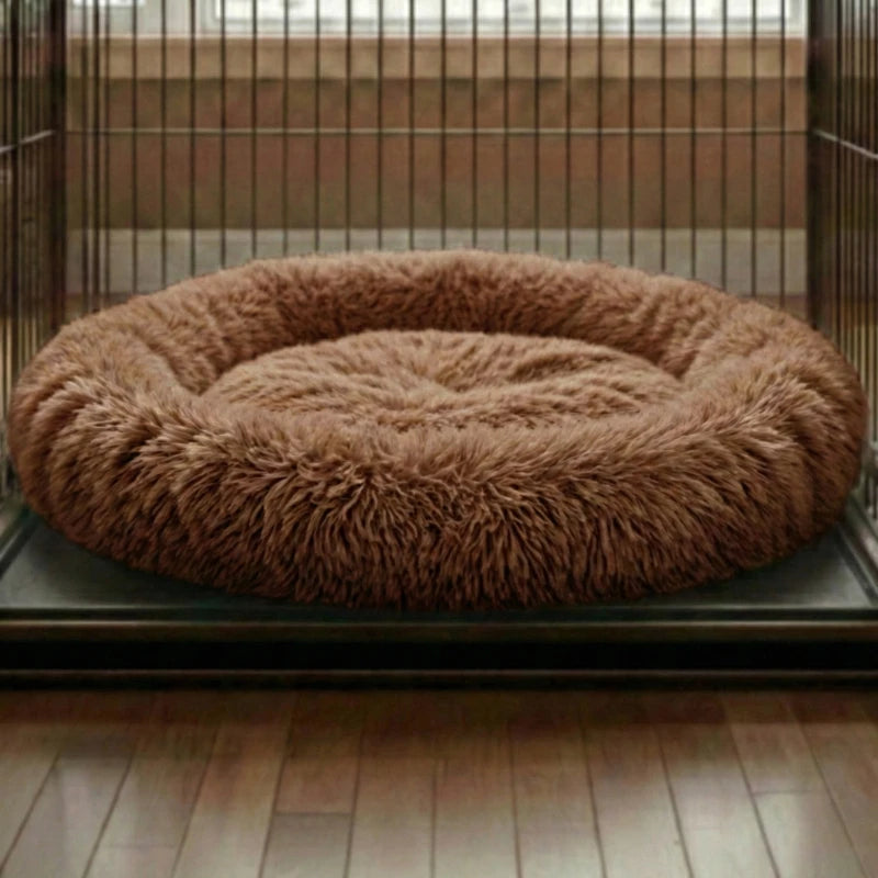 Calming Dog & Cat Bed with Extra Filling, conforms to your pet's body shape | Soft and fluffy like lying on a cloud | 9 colors