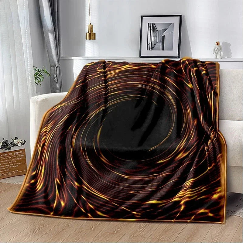 Anime Yu Gi Oh Card Throw Blanket Blue Eyes White Dragon Anime Cartoon Soft Plush Blanket Bedroom Bedspread Home Decor