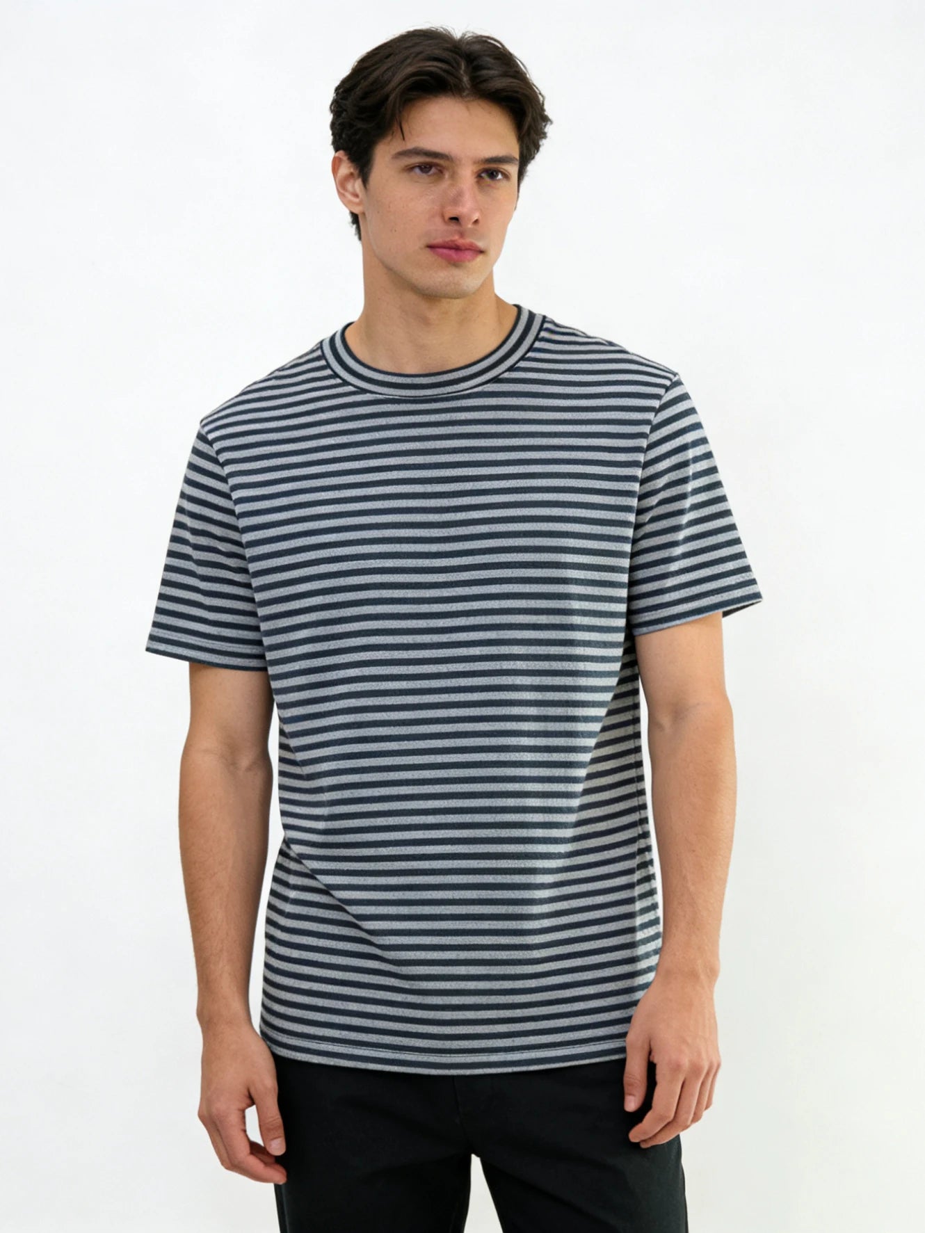 Camiseta Masculina de Lã Merino Solta Manga Curta para Corrida Ar Livre Fitness Secagem Rápida Respirável Fina de Verão Gola Redonda