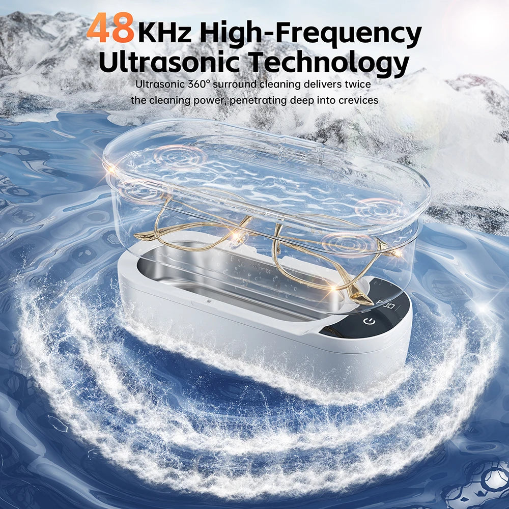 KUNPHY Powerful Cleaner 400ML 24W 48kHz Dental Ultrasonic Fast UV Clean Jewelry Jewelry Adjustable Cleaning Machine Household