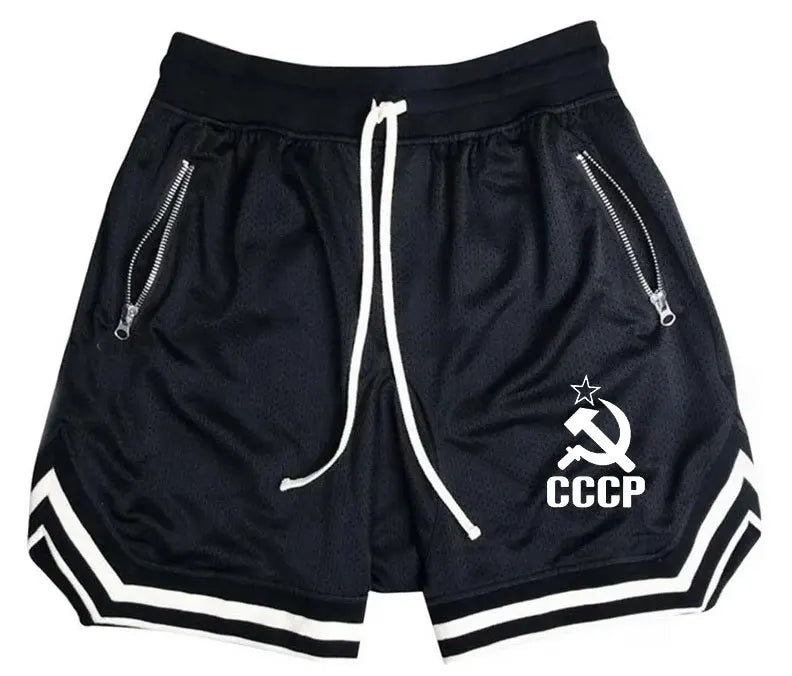Summer CCCP Russia Men's Casual Fashion Basketball Shorts Brand...