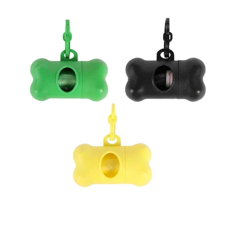 1/2/3/4/10pcs Bone Shaped Pet Garbage Bag Dispenser for Dogs Carrying Cleaning Supplies When Going Out