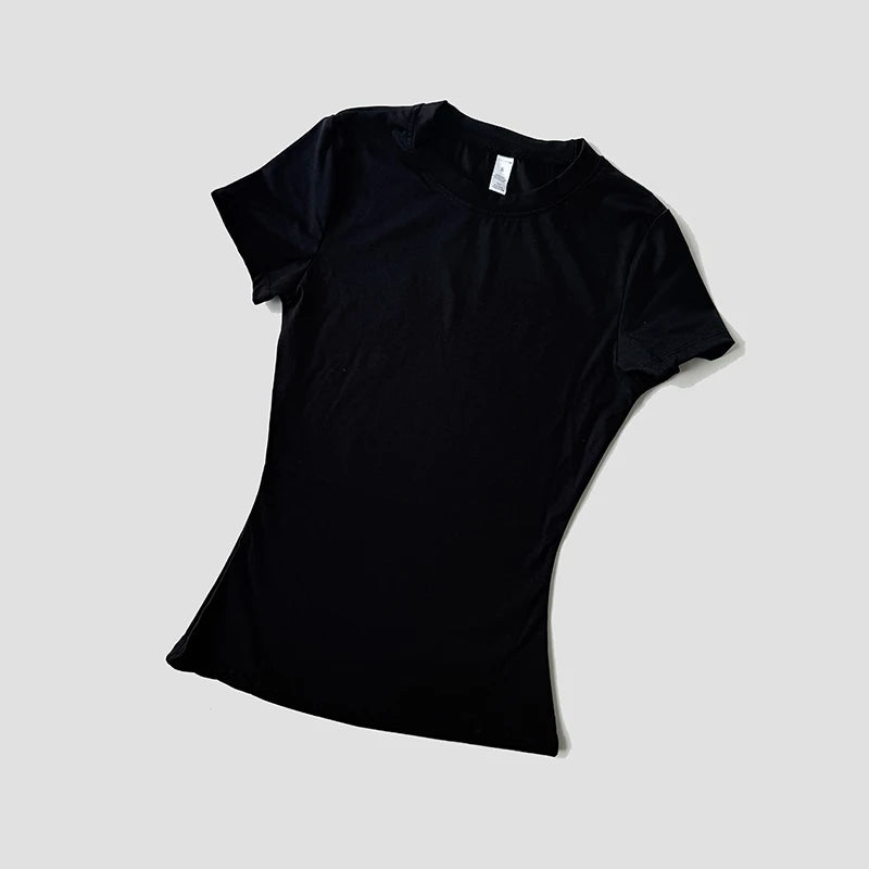 Blusas Yoga Femininas Sem Costura Esportivas Camisetas Fitness Manga Curta Yoga Camisa Top para Academia Corrida Treino Ativo