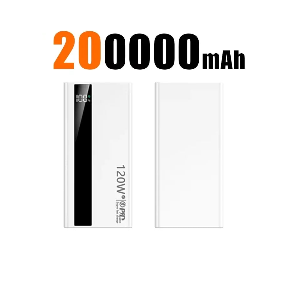 Power Bank 500000mAh 120W Super Fast Charging Portable High Capacity
