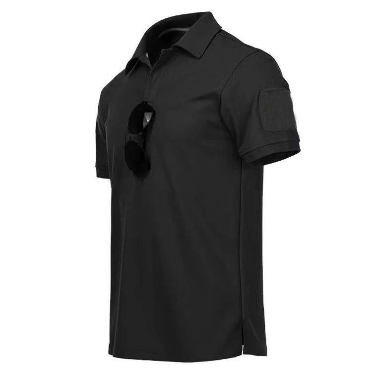 Camisetas Militares Táticas Masculinas de Verão Secagem Rápida Respiráveis Elásticas para Caminhada Camping Escalada Esportes Academia