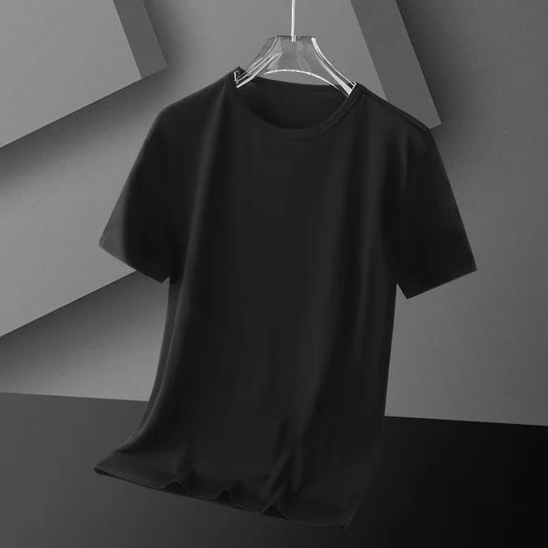 Warm Long Sleeve T-Shirt Men's Fashionable Korean Style round Neck Base Layer Shirt for Teens And Young Adults Thermal Underwear