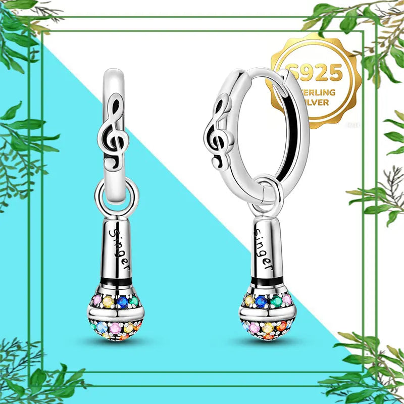 Brincos Femininos Pendentes 100% Genuínos em Prata Esterlina 925 Hipoalergênicos Luxuosos Elegantes Joia Fina Presente de Aniversário para Ela