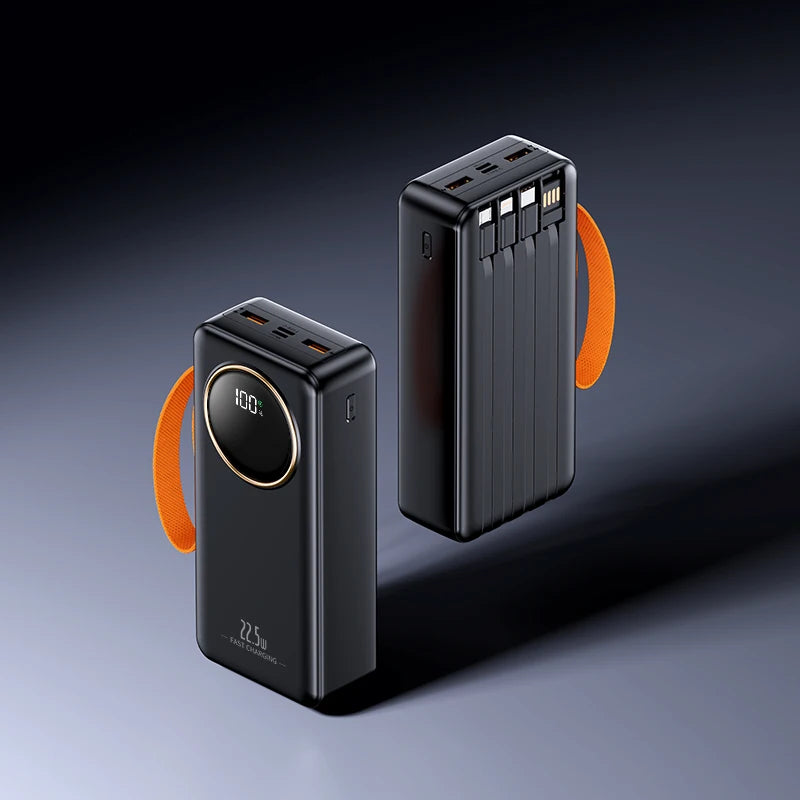 Power Bank Portátil 80000mAh Carregador Super Rápido 22.5W Grande Capacidade