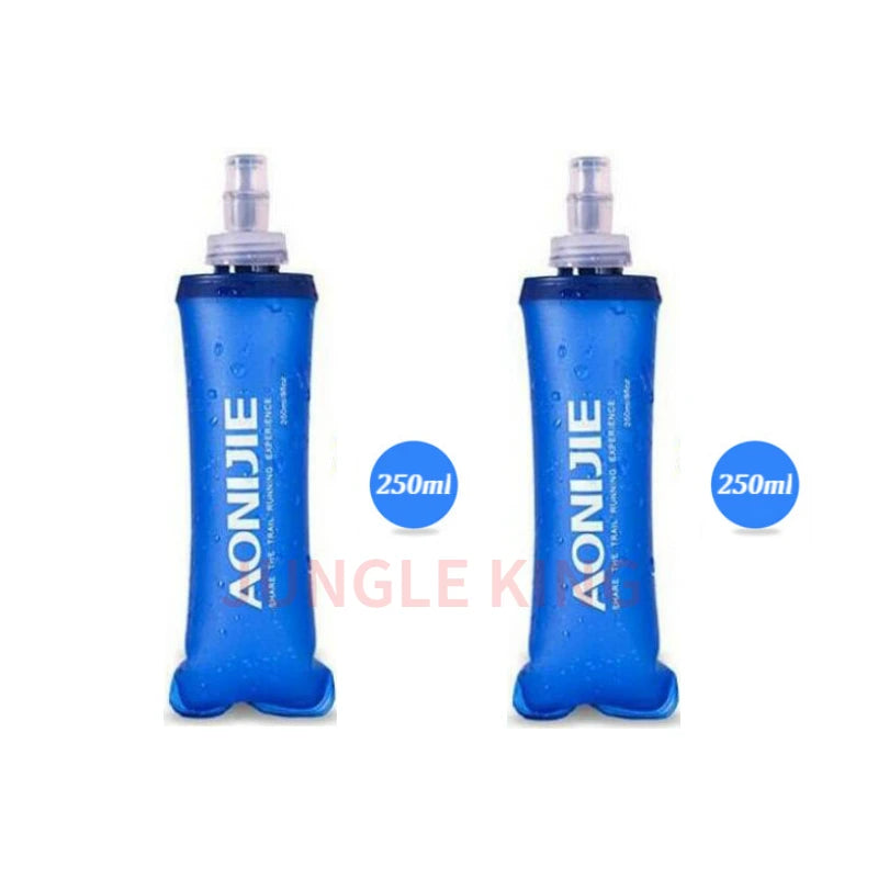 AONIJIE 250ML 600ML Foldable Silicone Soft Flask Water Bottle for Outdoor Sport Traveling Running Kettle Hydration Pack Bag Vest