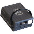 Power Bank 100000mAh 100W Carga Rápida 7 Saídas Display LCD