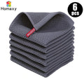 Homaxy 4/6Pcs Cotton Cozinha Towels Ultra Macio Dishcloth Magic...
