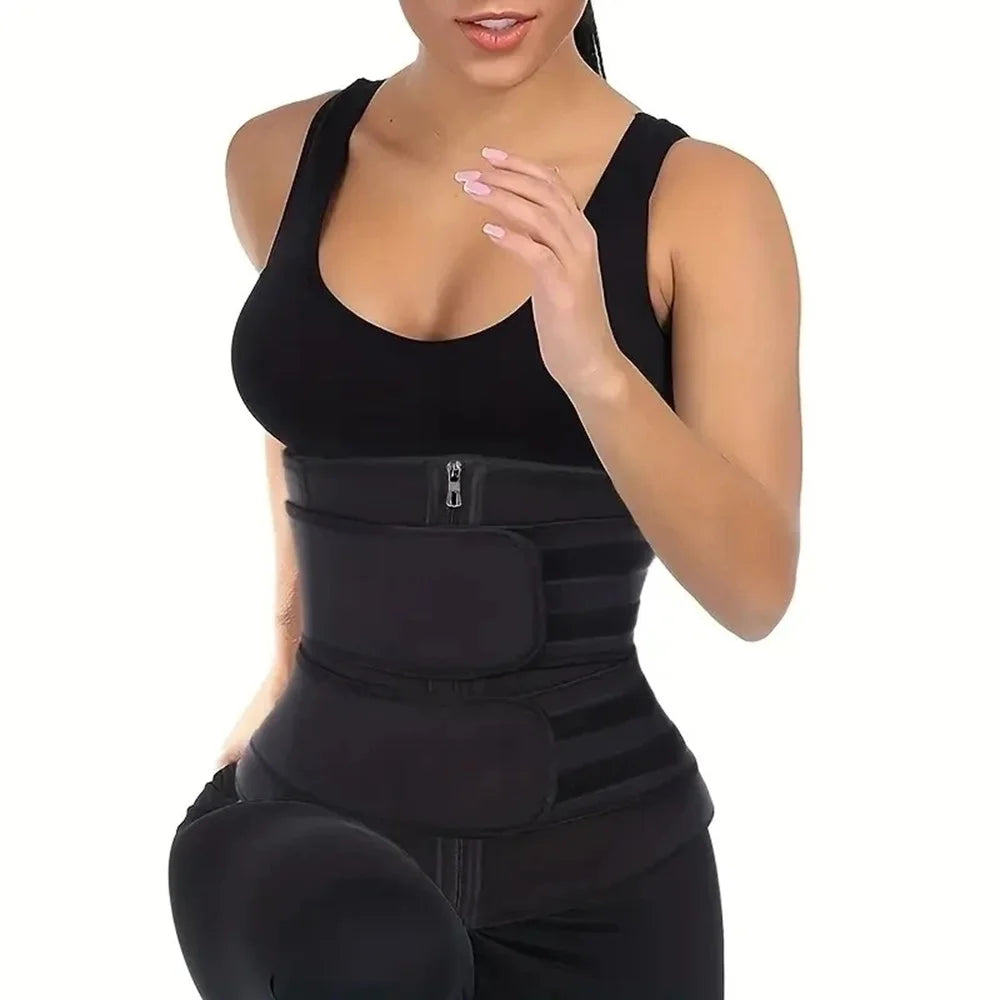 Waist Trainer Slimming Body Shaper Fitness Belt Weight Loss Fat...