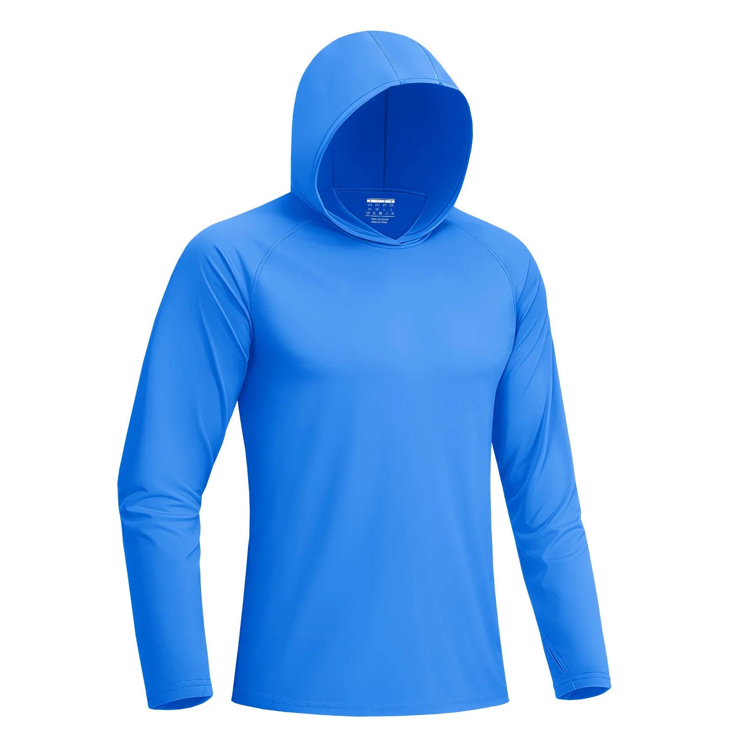 Camiseta Masculina com Capuz — Proteção Solar UPF 50+, Manga Longa e Secagem Rápida