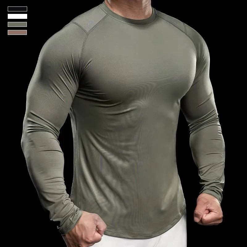 Camiseta Masculina Manga Longa para o Inverno — Aquecimento e Estilo