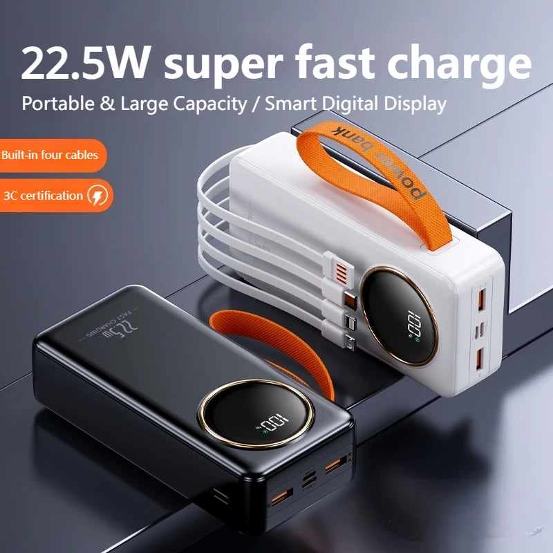 Portable Power Bank 80000mAh 22.5W Super Fast Charger Large Capacity