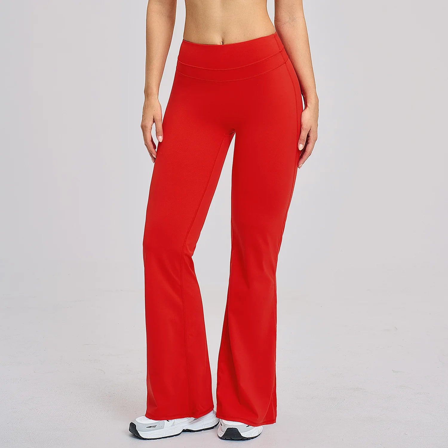 Wide-leg Pants Women's High Waist Yoga Leggings High Stretchy Butt Lifting Breathable Sports Pants for Women Gym Flared Leggings