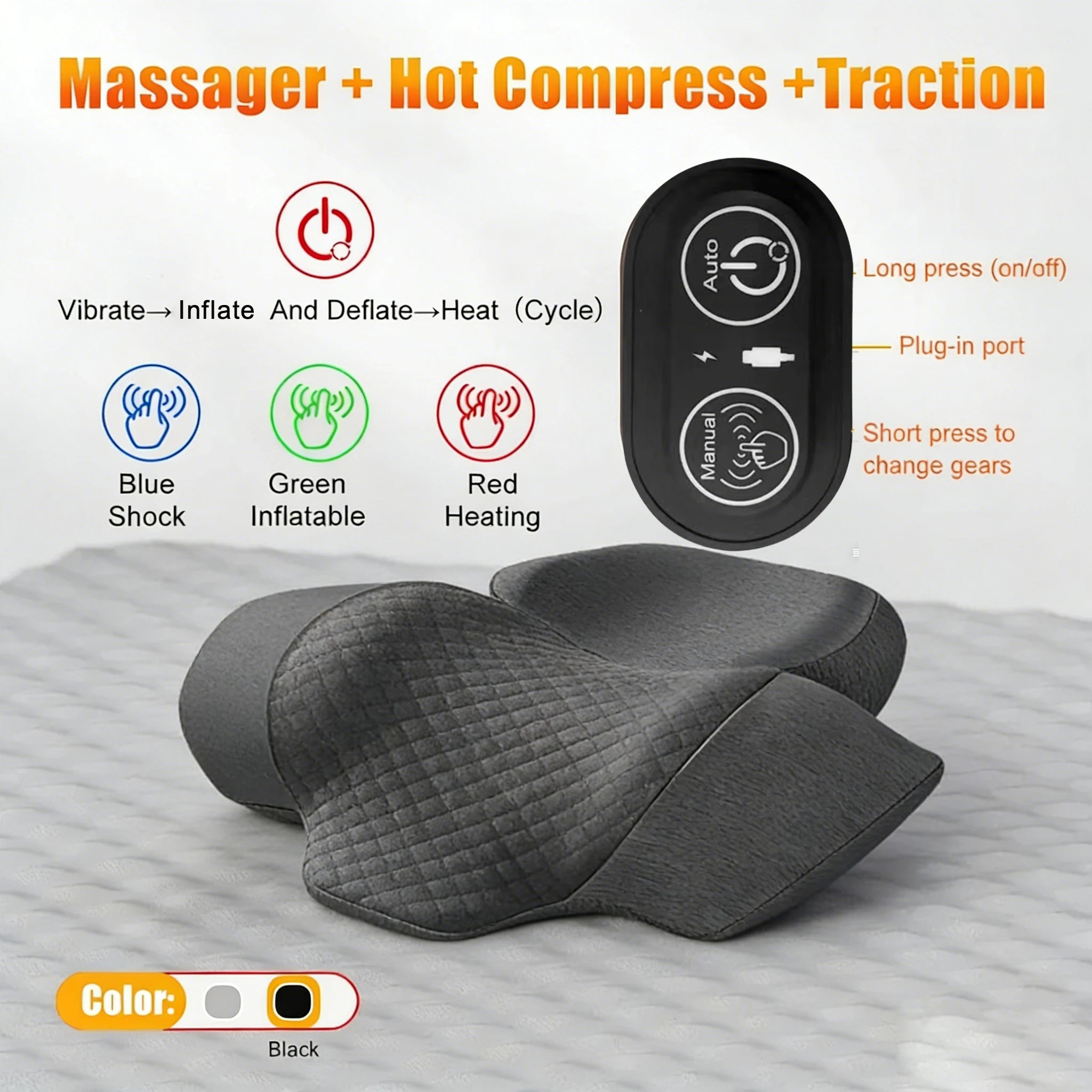 Massageador Elétrico — Relaxamento Profundo para Músculos Cansados