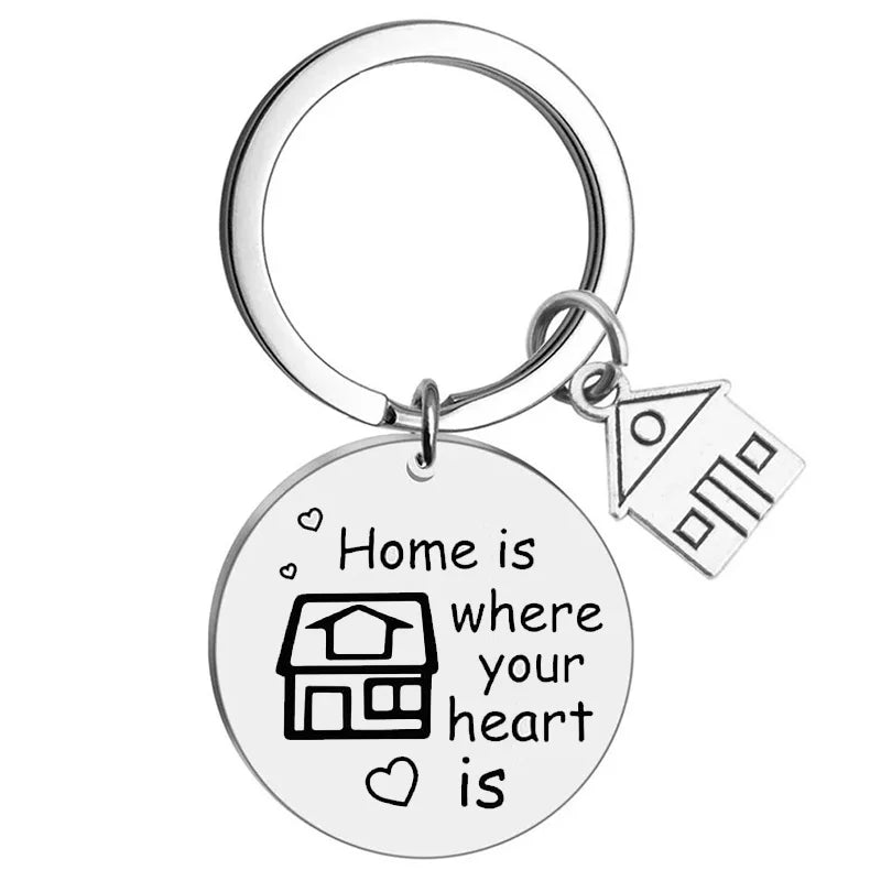 Chaveiro de Aço Inoxidável WonderNest Novo Lar Chá de Casa Nova