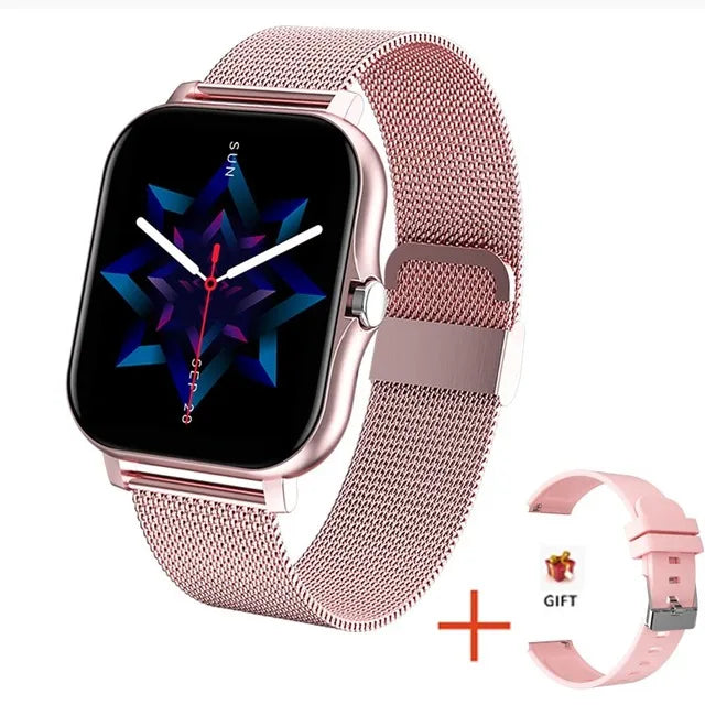Smartwatch Esportivo Relógio Fitness Monitor de Saúde À Prova D'Água Chamada BT Relógios de Pulso para Homens Mulheres iOS Android Telefone 2026