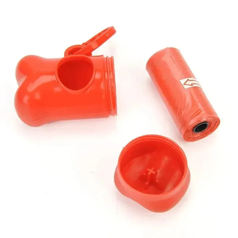 1/2/3/4/10 unidades Dispensador de Sacos de Lixo para Animais de Estimação em Formato de Osso para Cães Levarem Artigos de Limpeza ao Sair