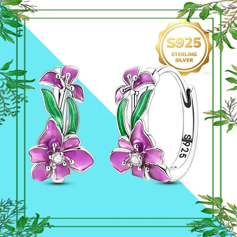 Brincos Femininos Pendentes 100% Genuínos em Prata Esterlina 925 Hipoalergênicos Luxuosos Elegantes Joia Fina Presente de Aniversário para Ela