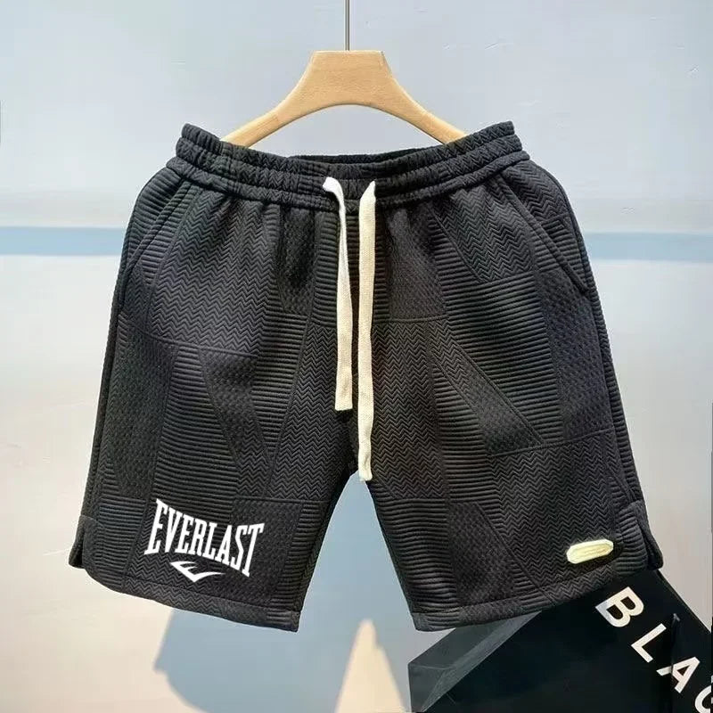 Shorts Esportivos Casuais Masculinos Estampados Respiráveis Confortáveis Primavera Verão