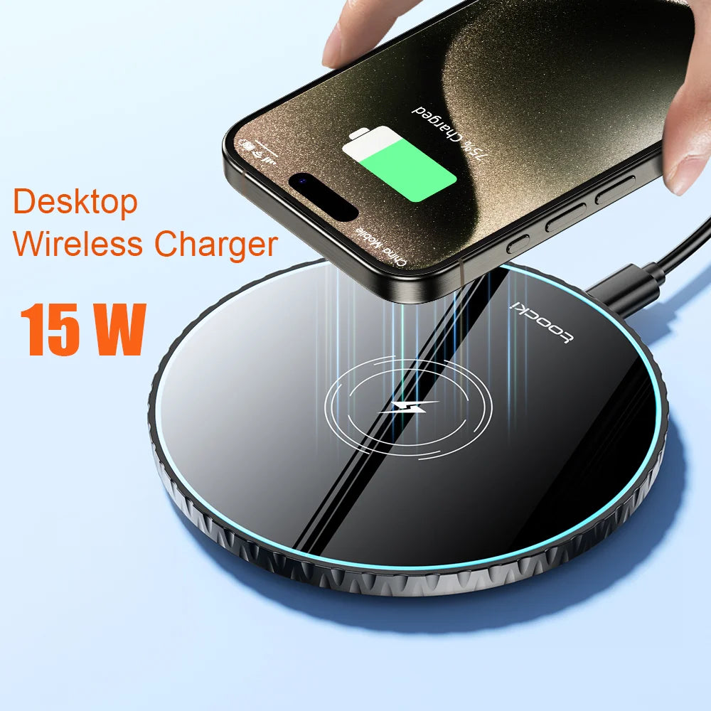 WonderNest 15W Wireless Charger Pad Fast Charging