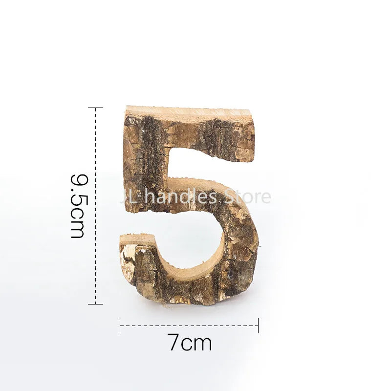 WonderNest Letras e Números de Madeira para Decoração DIY