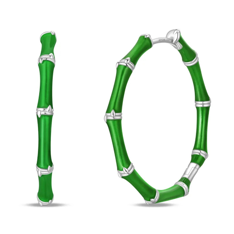 Brinco de Prata 925 Série Verde Trevo da Sorte, Incrustado em Pedra, Adequado para Presentes de Casamento Feminino, Noivado, Festa de Aniversário