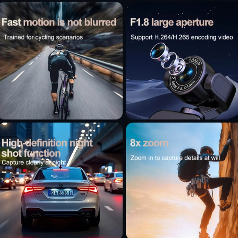 Lenovo 360° Portátil - Suporte Peitoral - Câmera de Ação 1080P