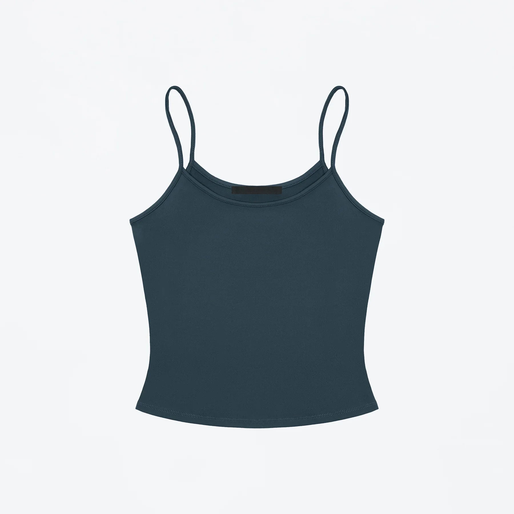 Regata Feminina Slim Fit Lisa Básica Versátil Emagrecedora Sem Mangas Multicor Básica Versátil para o Dia a Dia - verde XXS