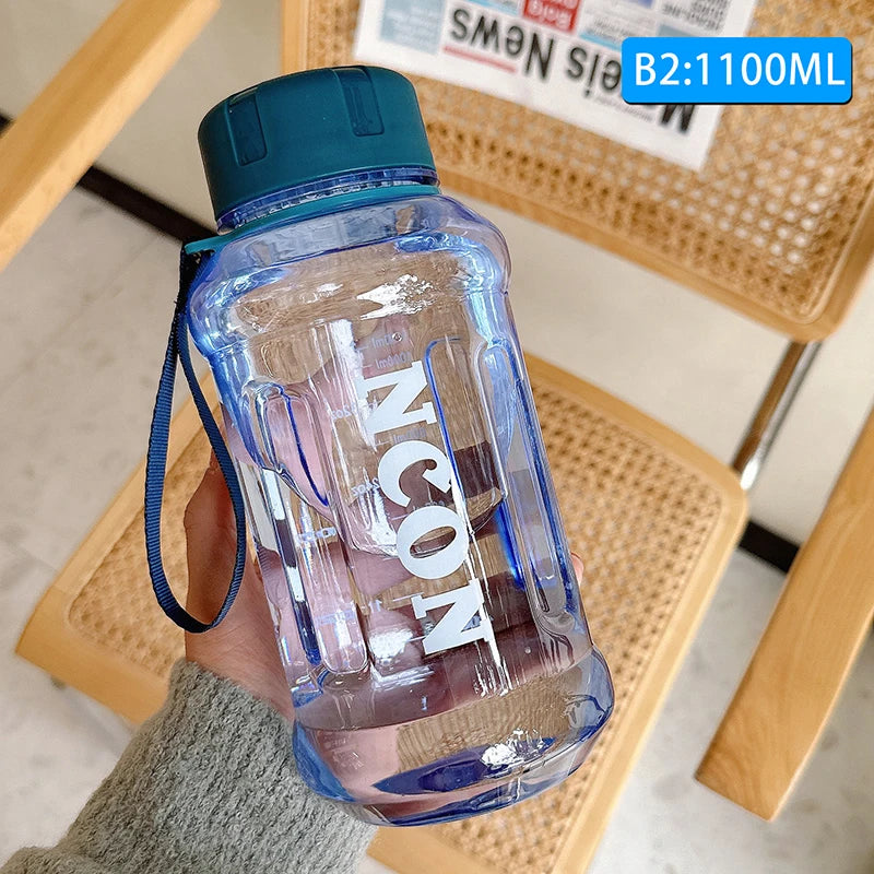 Large Capacity2500/1700ML Water Bottle With Straw Lid Sports Gym Water Kettle For Camping Travel BPA Free Drinking Bottles