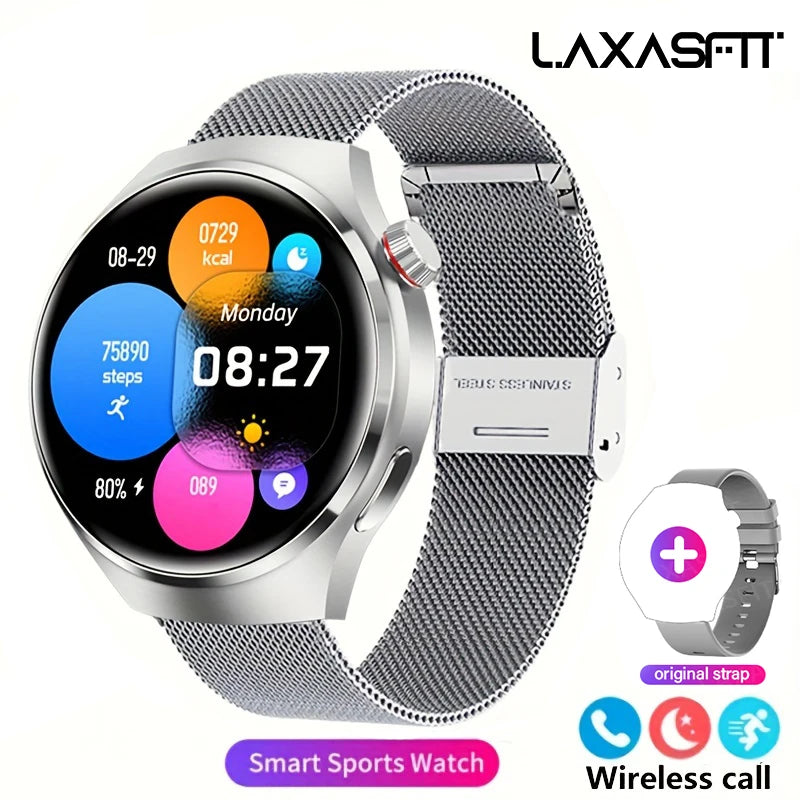 G.L Wear 2025 Novo Smartwatch Masculino Tela HD Rastreamento de Saúde Chamada Bluetooth Assistente de Voz Smartwatch Esportivo