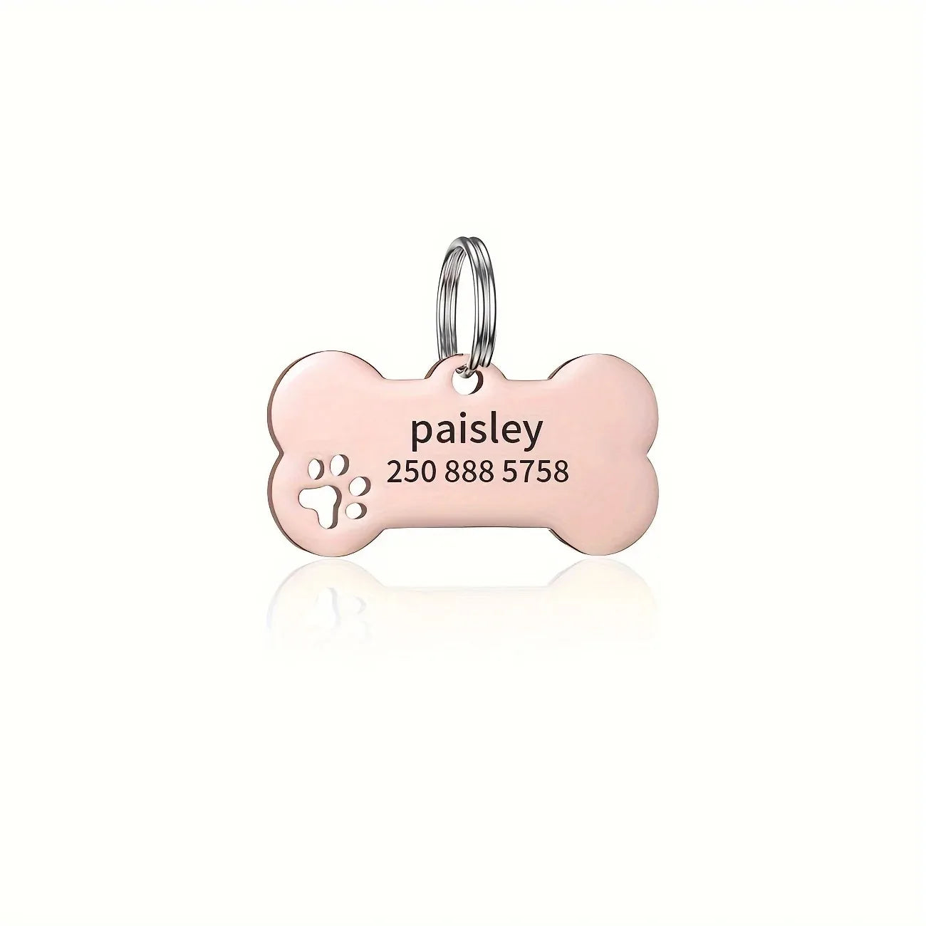Personalized Engraved High Quality Dog Cat Tags with Name and Phone Number Bone Shaped Pet Pendant for Custom Pet Identification