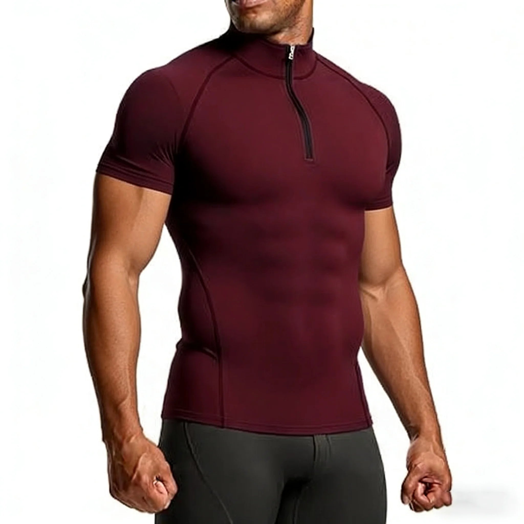 Camiseta de Compressão Masculina Esportiva de Verão Tops Tee Treino Roupa Esportiva de Academia Fitness Jersey Apertada Camiseta de Corrida Masculina